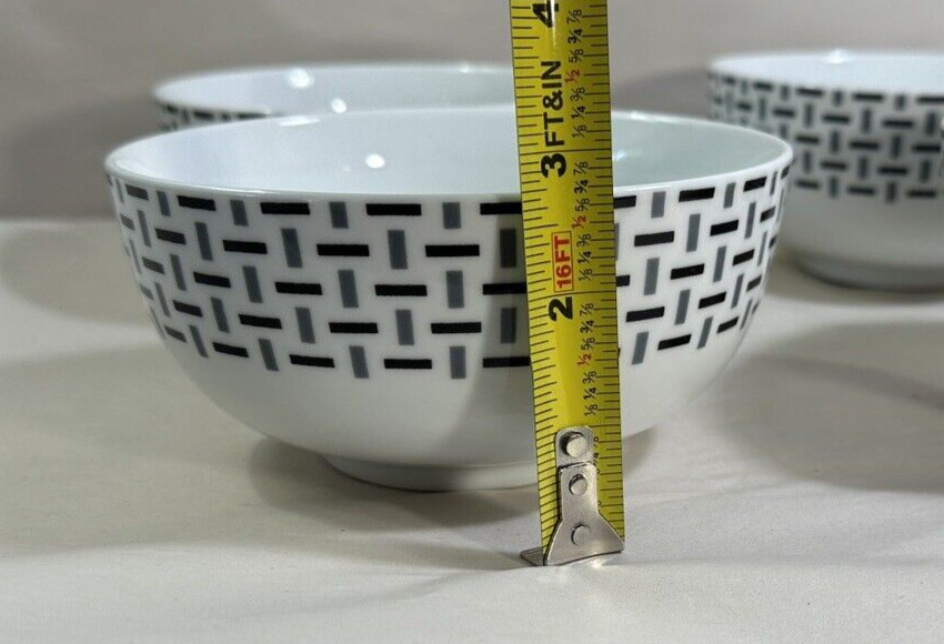 Stella Pattern by Spode Home Cereal Soup Deep Bowls Set of 4 - Image 7