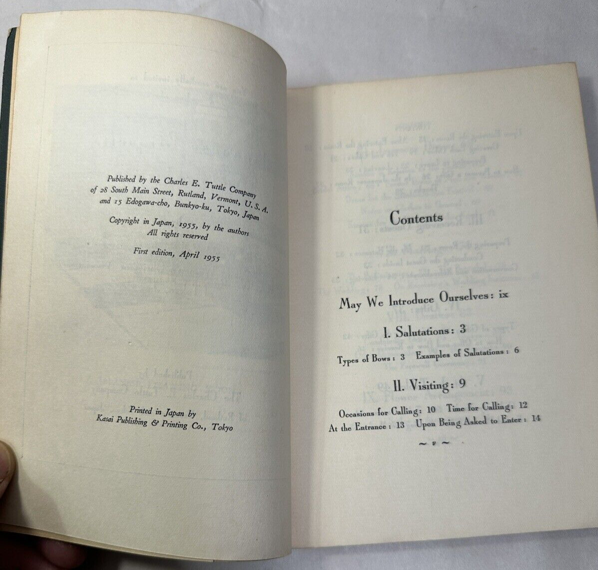 Japanese Etiquette - An Introduction - Tokyo YWCA 1955 - 1st Edition - Image 2