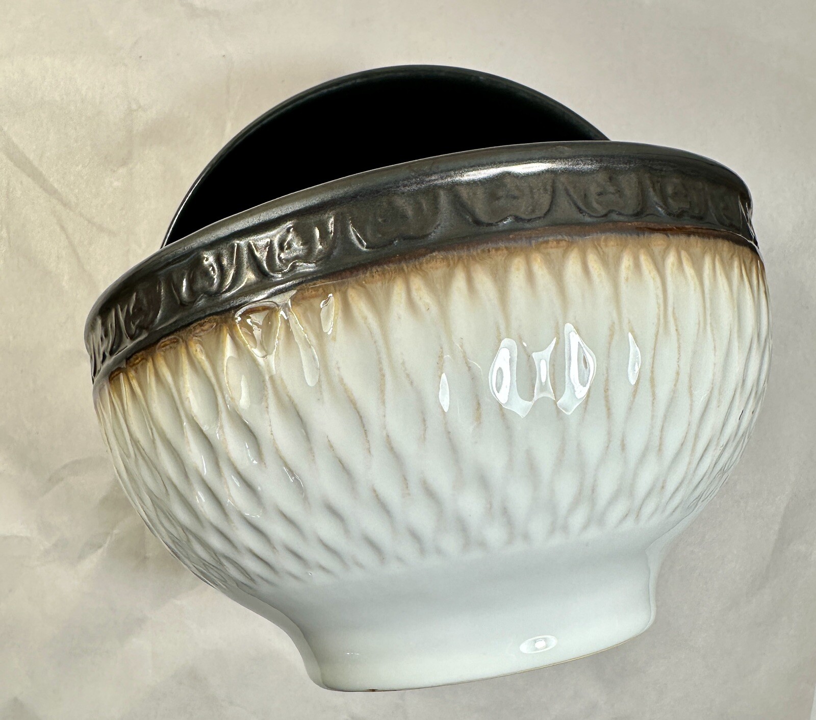 2-Gourmet Basics by Mikasa Sorrento Stoneware 6" Cereal Soup Bowls - Mint - Image 4