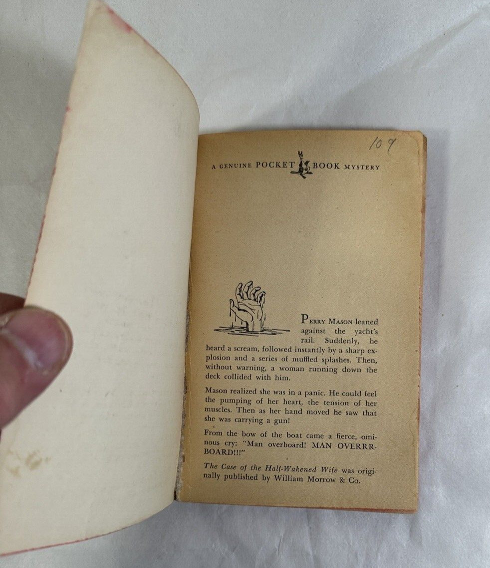 Perry Mason / Erle Stanley Gardner : The Case of the Half-Wakened Wife 1951 VTG - Image 2