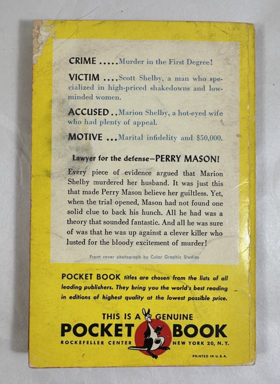 Perry Mason / Erle Stanley Gardner : The Case of the Half-Wakened Wife 1951 VTG - Image 7