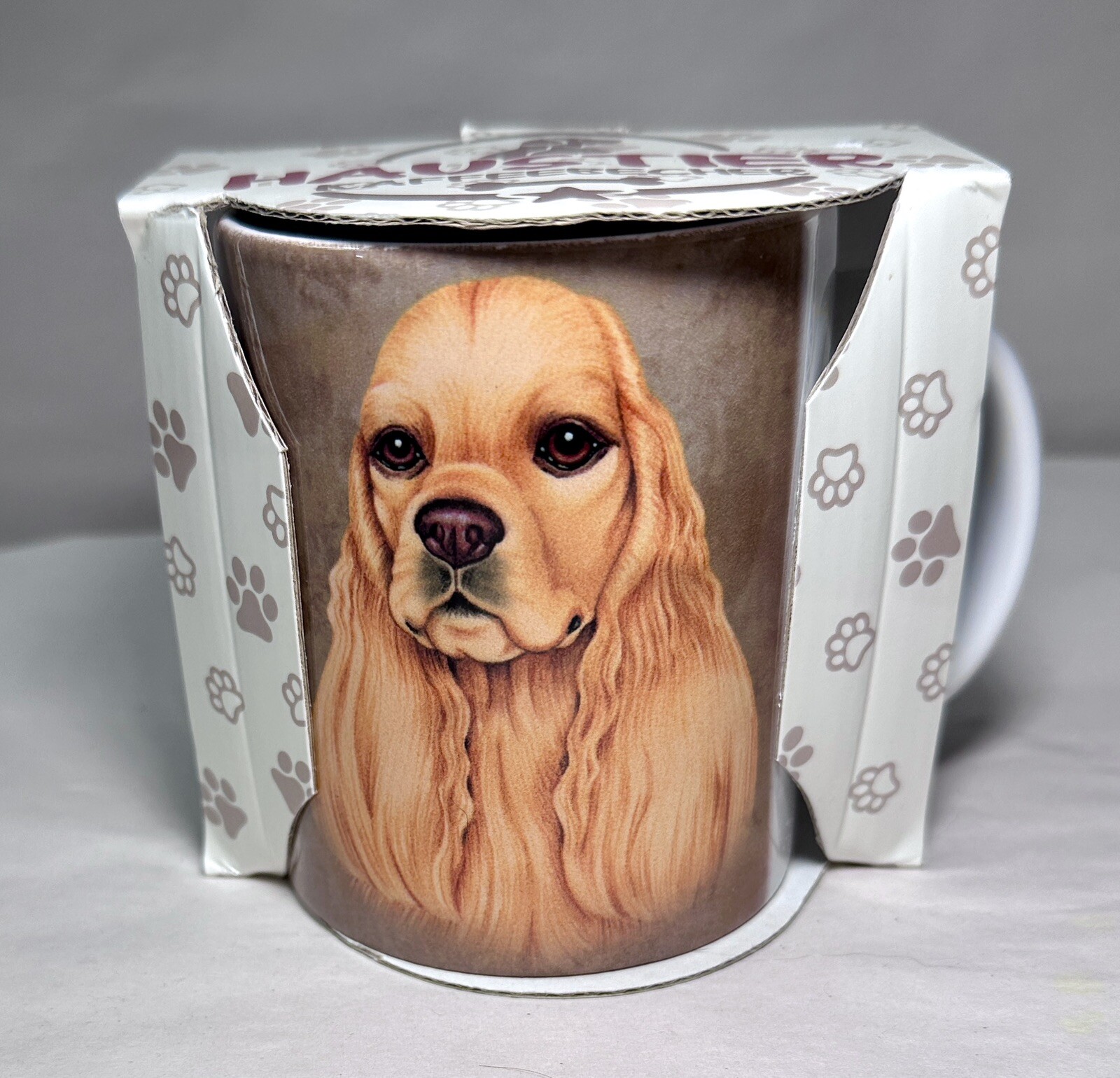 Cocker Spaniel Mug - German Language Text on Cup - New in Box - Image 1