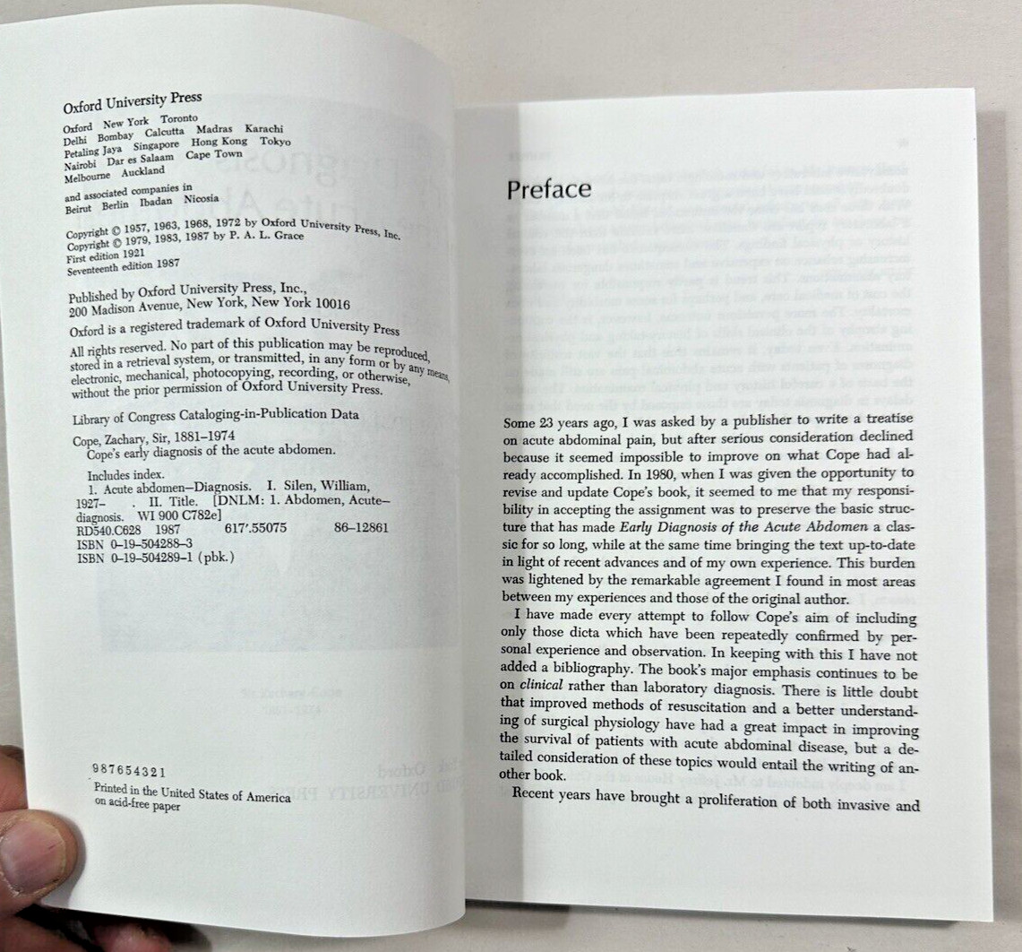 Cope's Early Diagnosis of the Acute Abdomen - 17th ed. - Zachary Cope - Image 1
