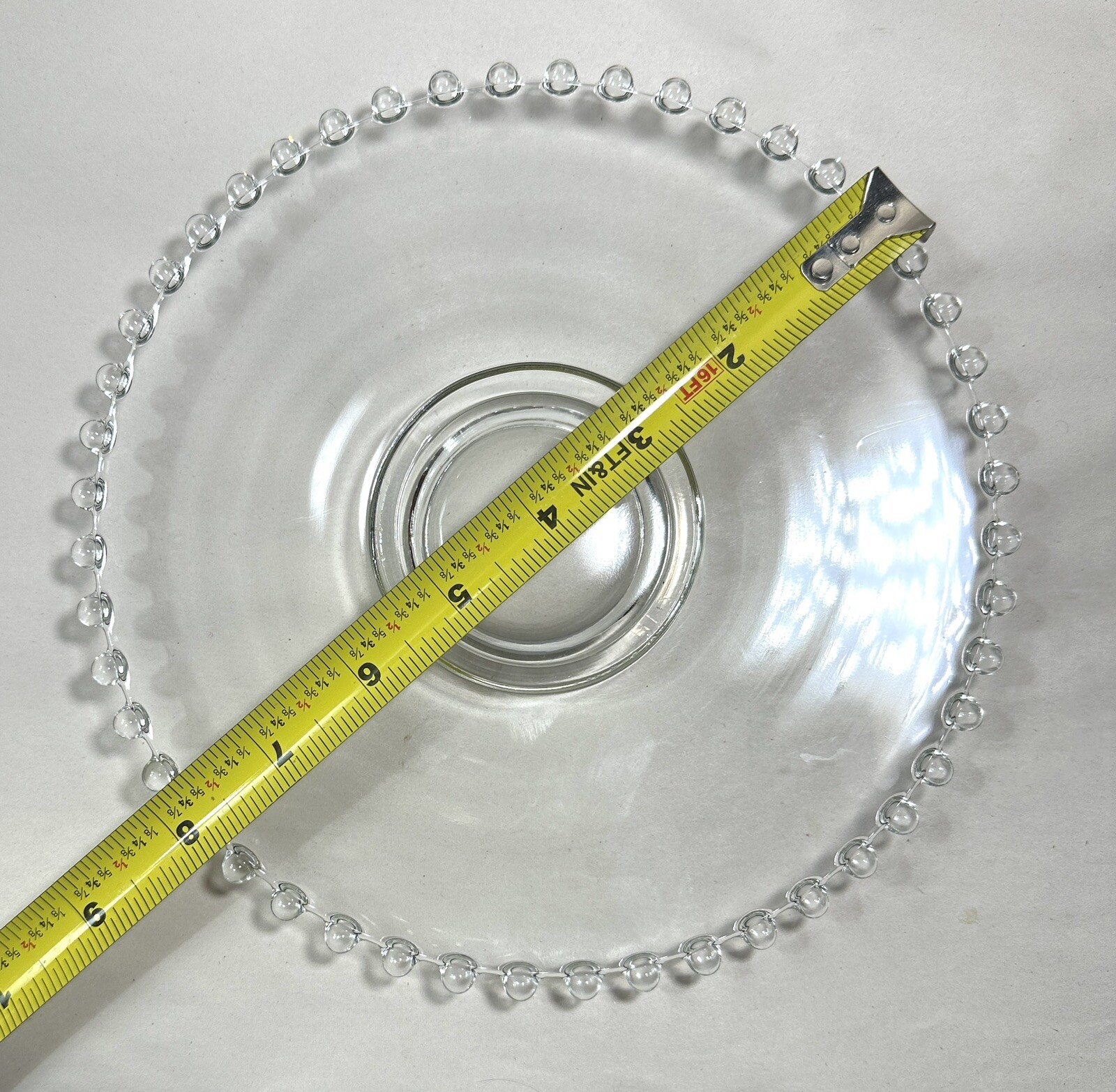 Two (2) Vintage Imperial Candlewick 8 Inch Salad Luncheon Dessert Plates - Image 1