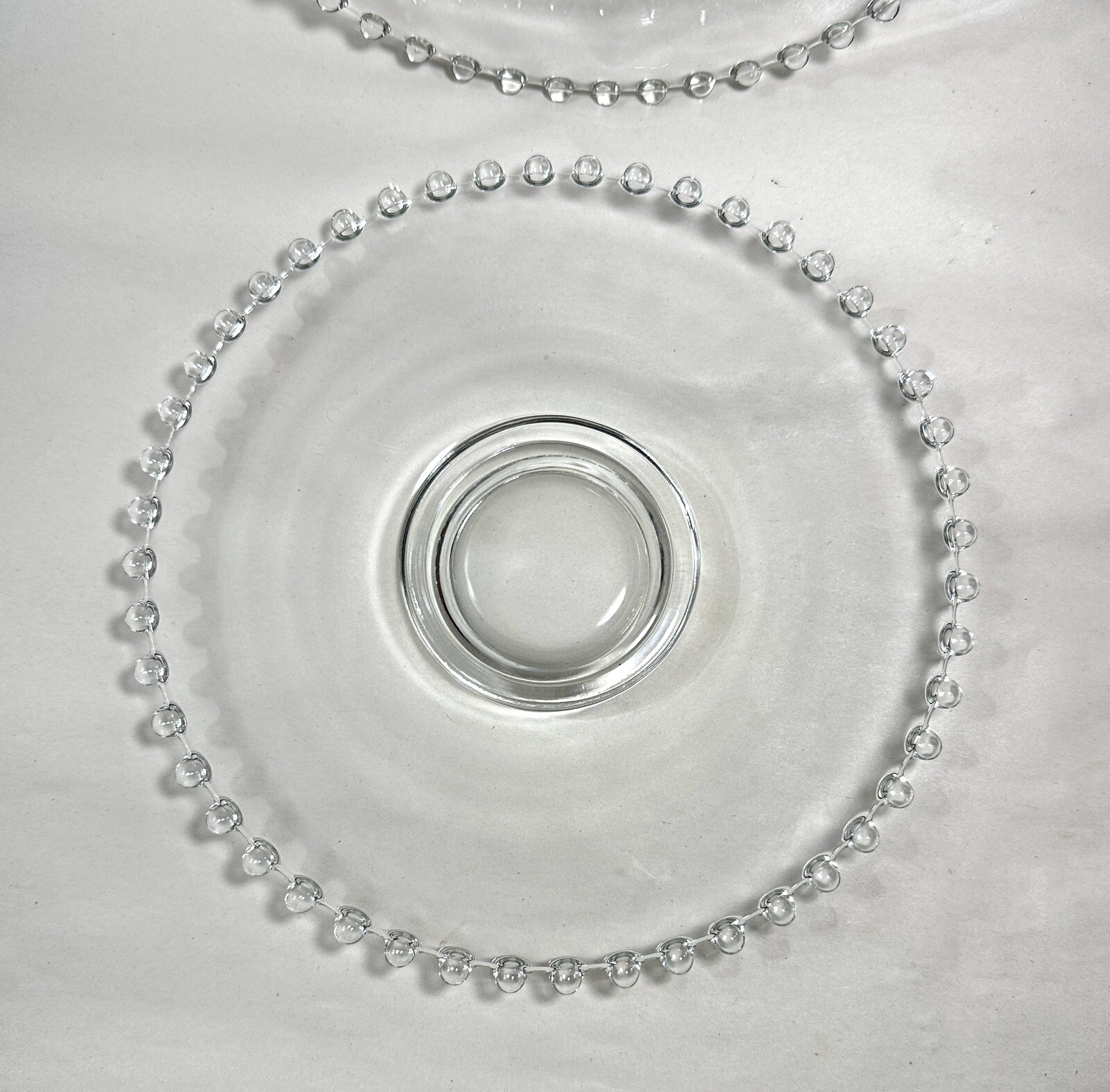 Two (2) Vintage Imperial Candlewick 8 Inch Salad Luncheon Dessert Plates - Image 2