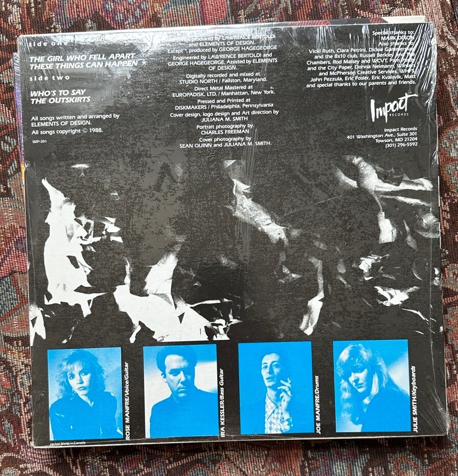 SEALED: Elements Of Design - The Outskirts - Impact Records IMP 201 - Image 1