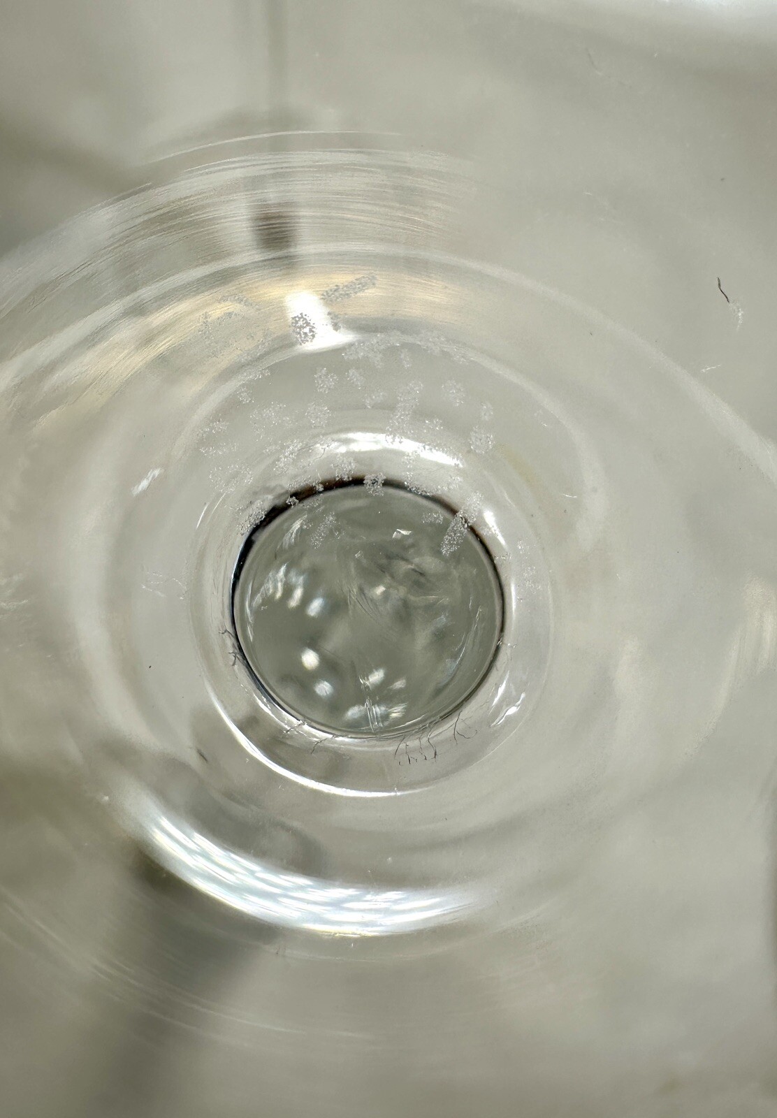 One Pair Of Lenox Frosted Windswept Crystal Candle Holders  - 7” - Image 4