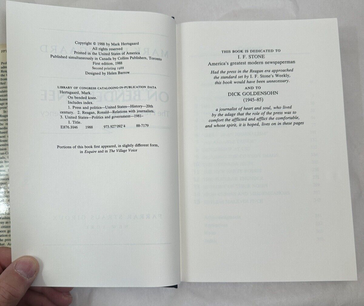 On Bended Knee: The Press and the Reagan Presidency - Hardcover / DJ - Image 1