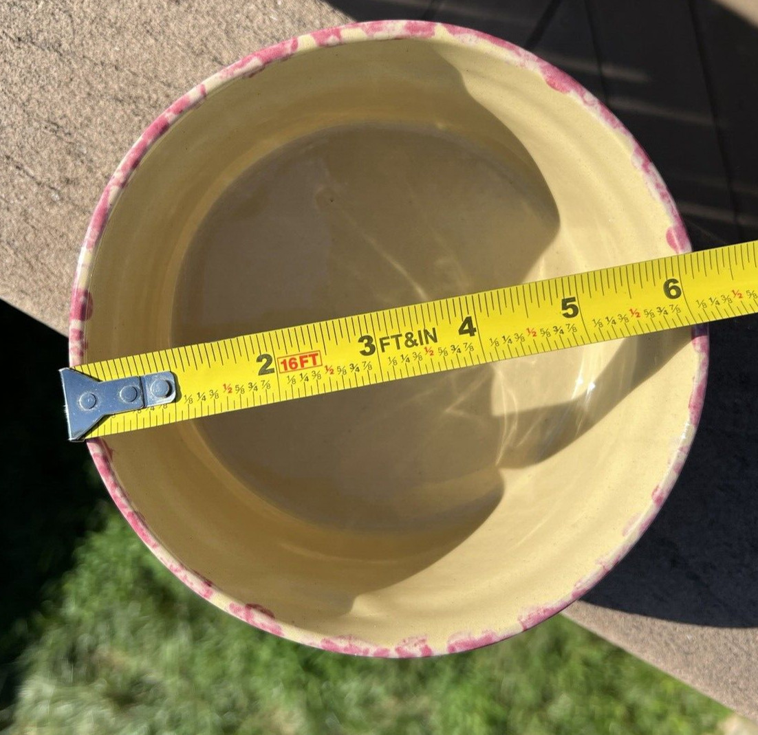 Alpine Pottery Roseville Ohio Bowl 1998 Flower Pattern - 6.25" by 3" - EUC - Image 1