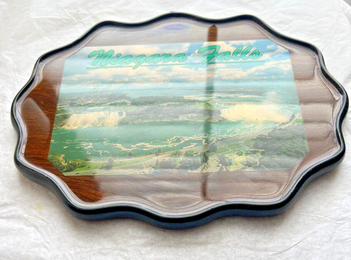 Vintage 1950s Niagra Falls Photo Framed for Wall Hanging - Image 1