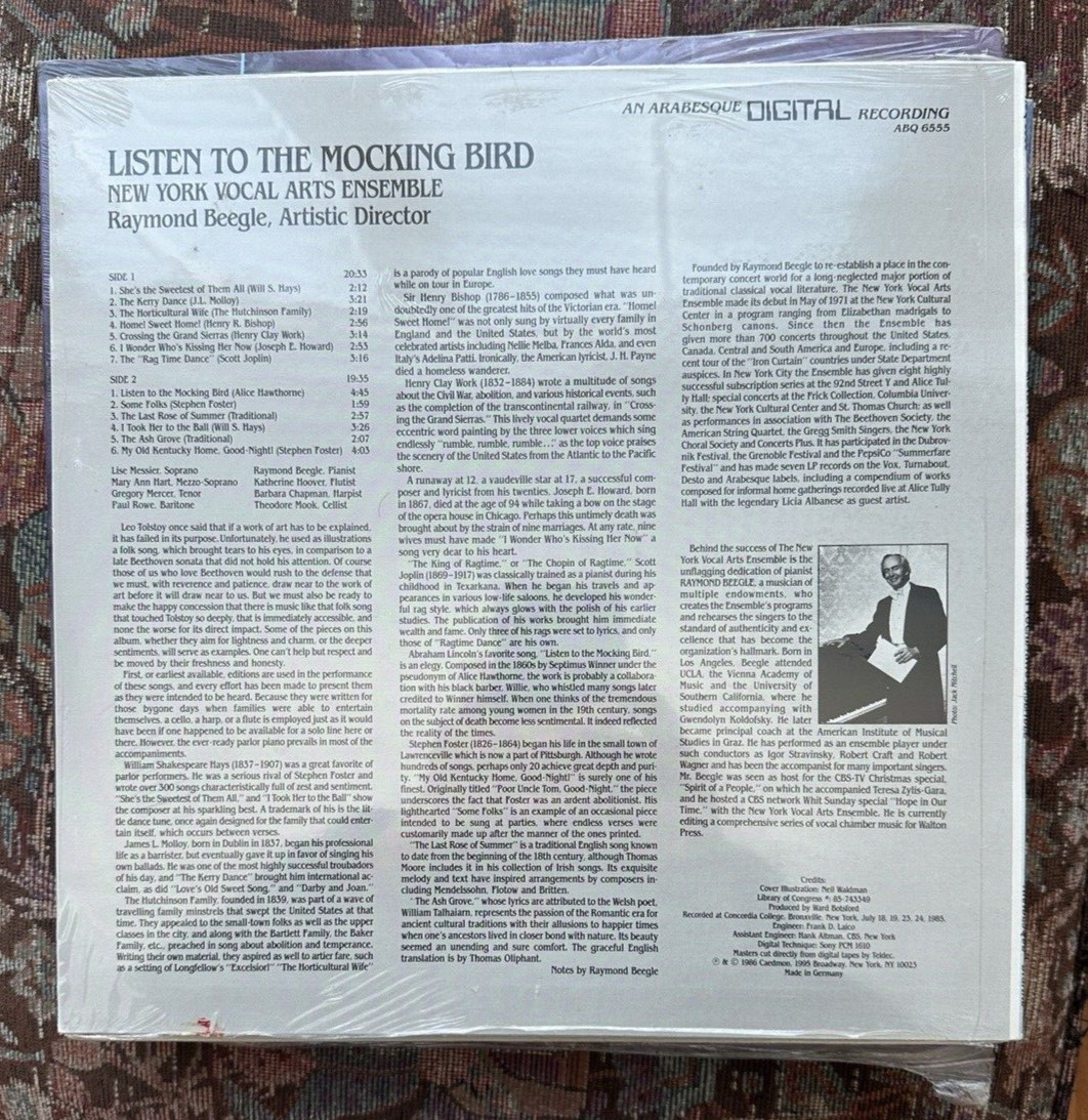 SEALED: Listen to the Mockingbird - New York Vocal Arts Ensemble Raymond Beegle - Image 1