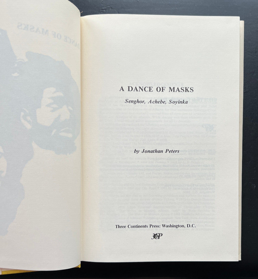 A Dance of Masks: Senghor, Achebe, Soyinka - Jonathon Peters - Image 1