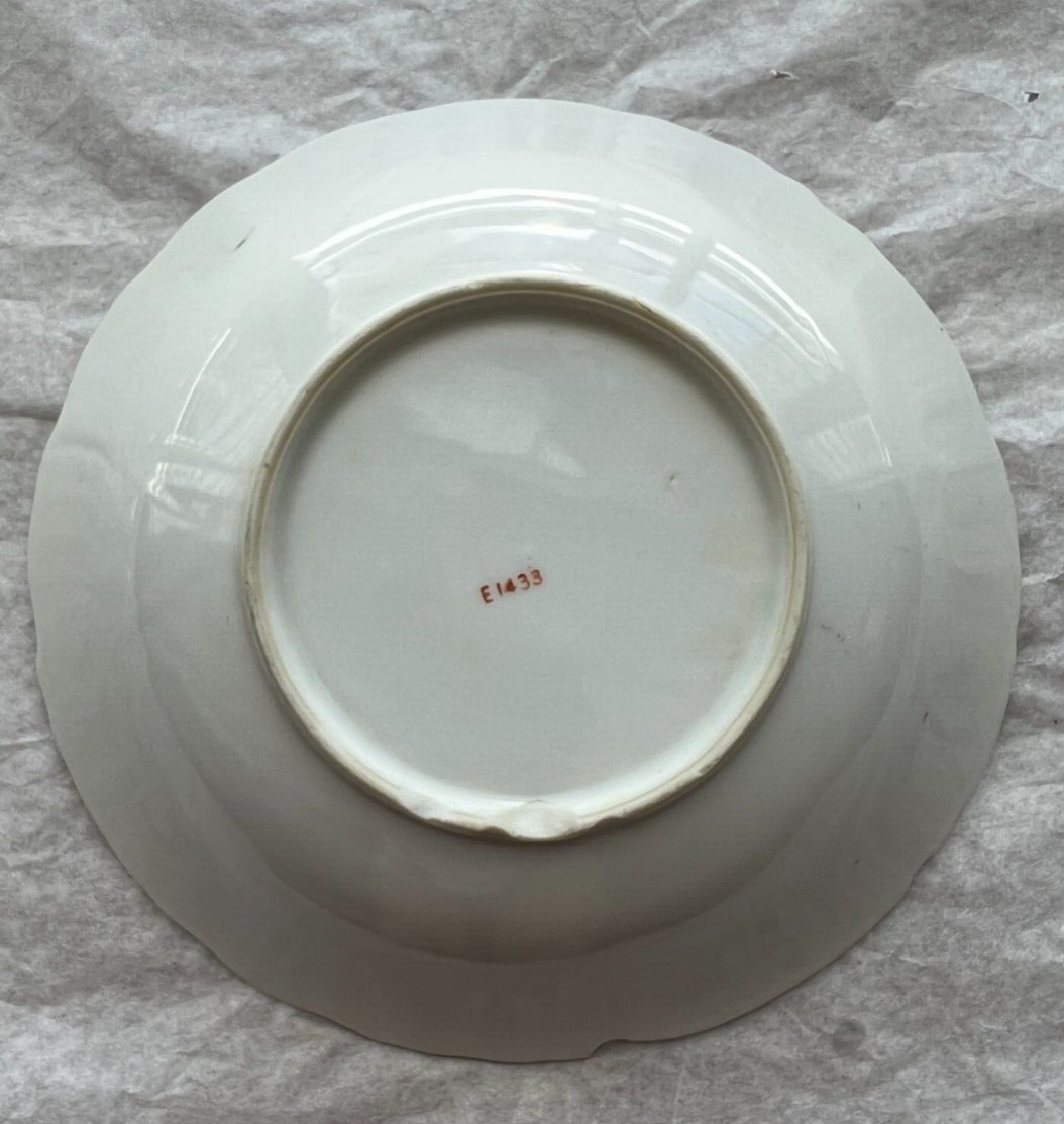 Enesco Decorative Bowl 8 Inch Hand Painted Gold Trim Fruit Yellow - Image 2