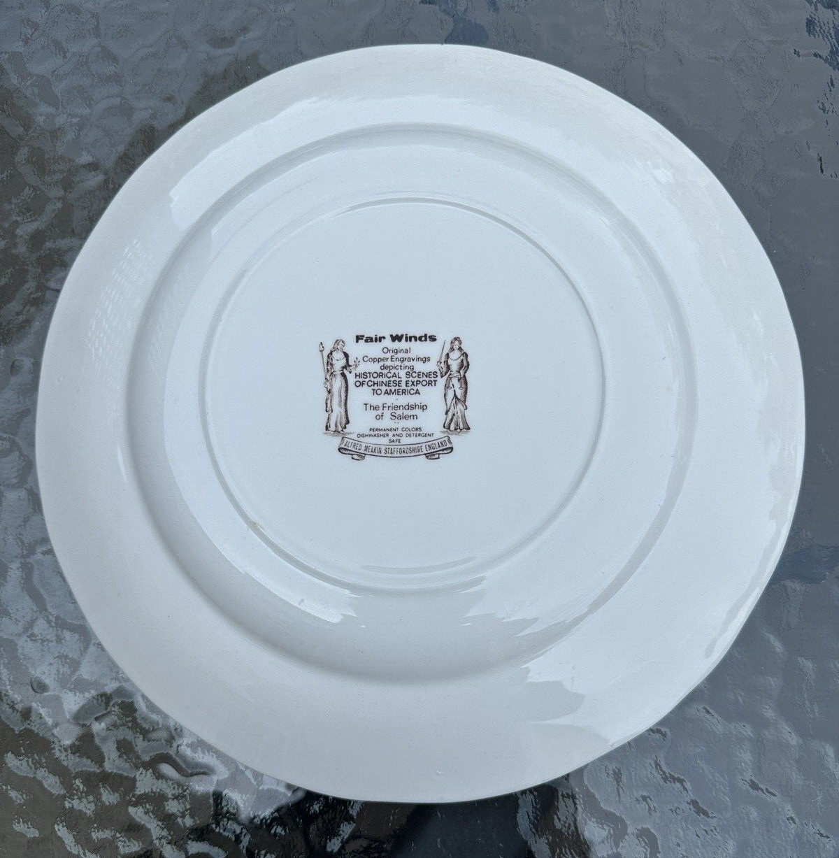 Vintage Alfred Meakin Collector Plate FAIR WINDS The Friendship of Salem  - Image 1