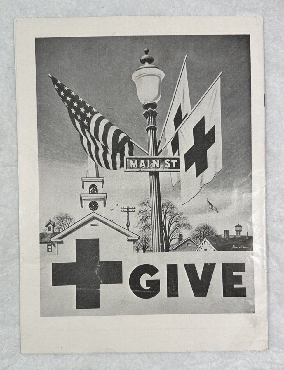 1948 February Red Cross Courier Magazine - America's Doors Will Swing Wide Open - Image 1
