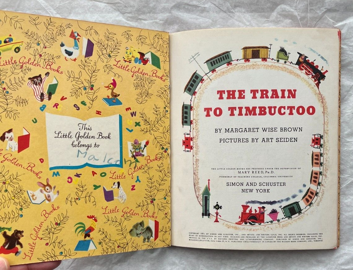 The Train To Timbuctoo - Little Golden Book - A Edition, First Printing 1951 - Image 1