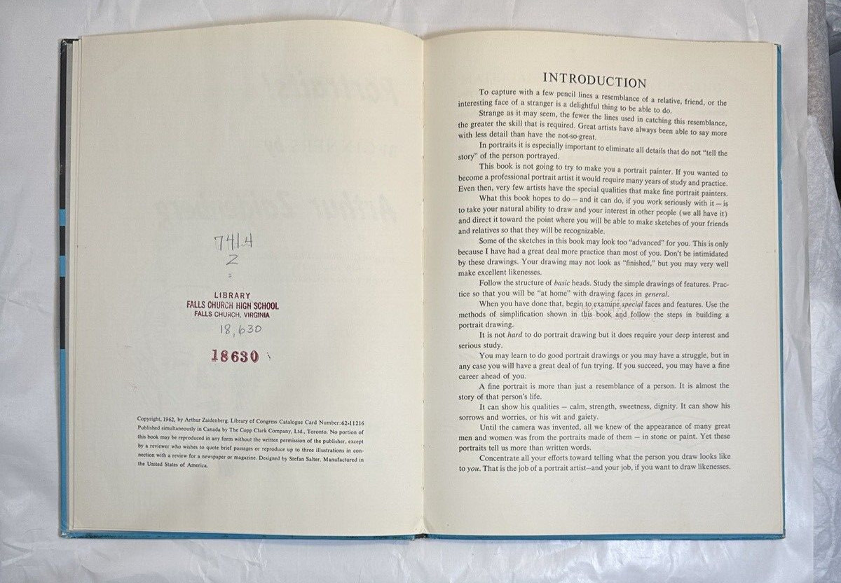 How To Draw Portraits - A Book for Beginners - Arthur Zaidenberg, 1962 - Image 3