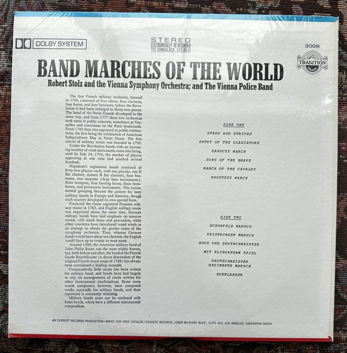 SEALED:  Band Marches of the World: Robert Stolz - Everest 2098 - Image 1