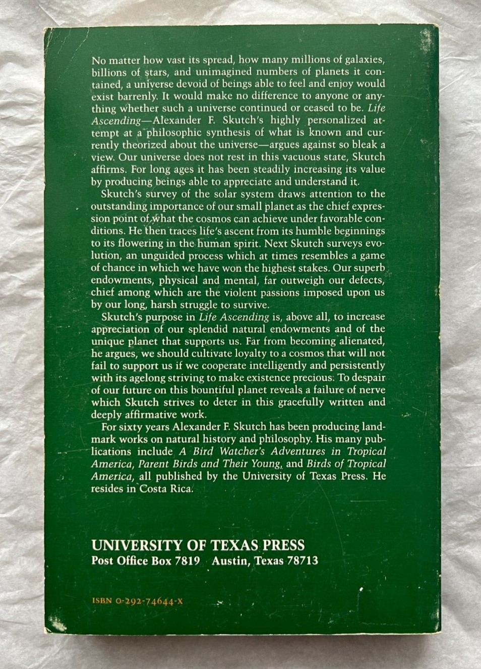 Life Ascending by Alexander Frank Skutch (1985, paperback) - Image 5