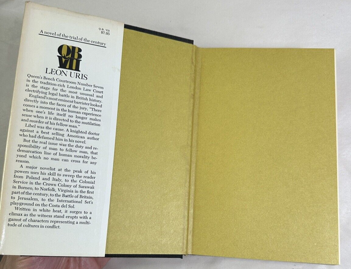 QBVII by Leon Uris - 1970 First Ed. DJ - Image 1