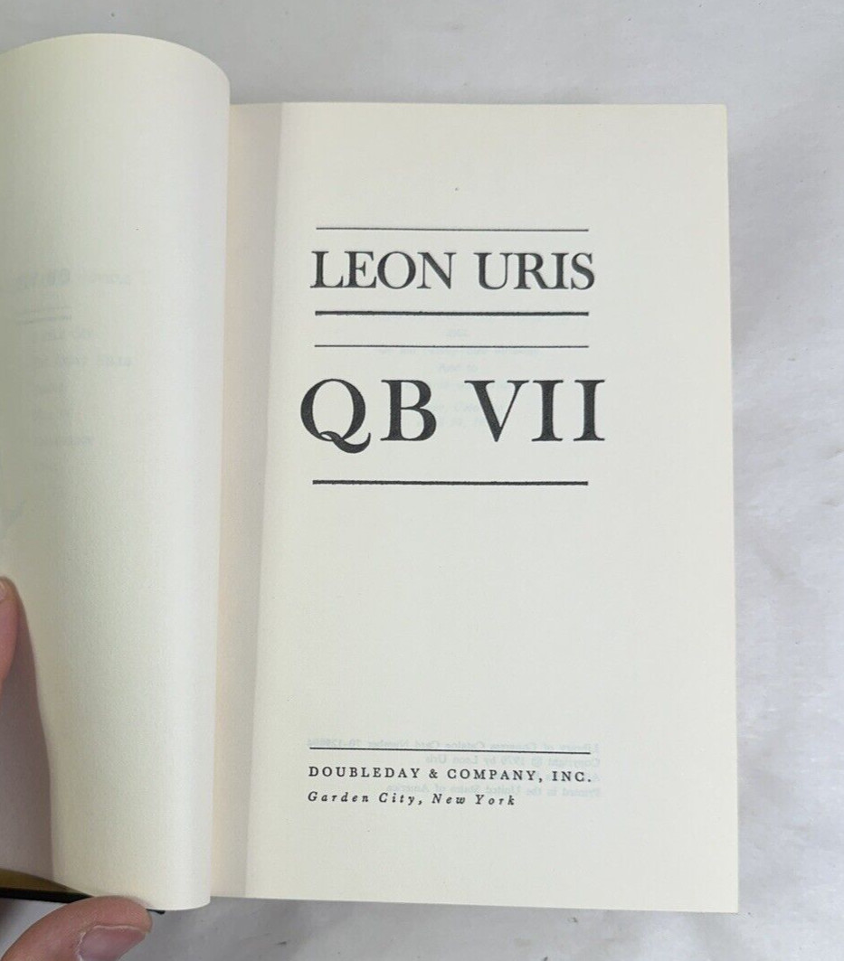 QBVII by Leon Uris - 1970 First Ed. DJ - Image 3