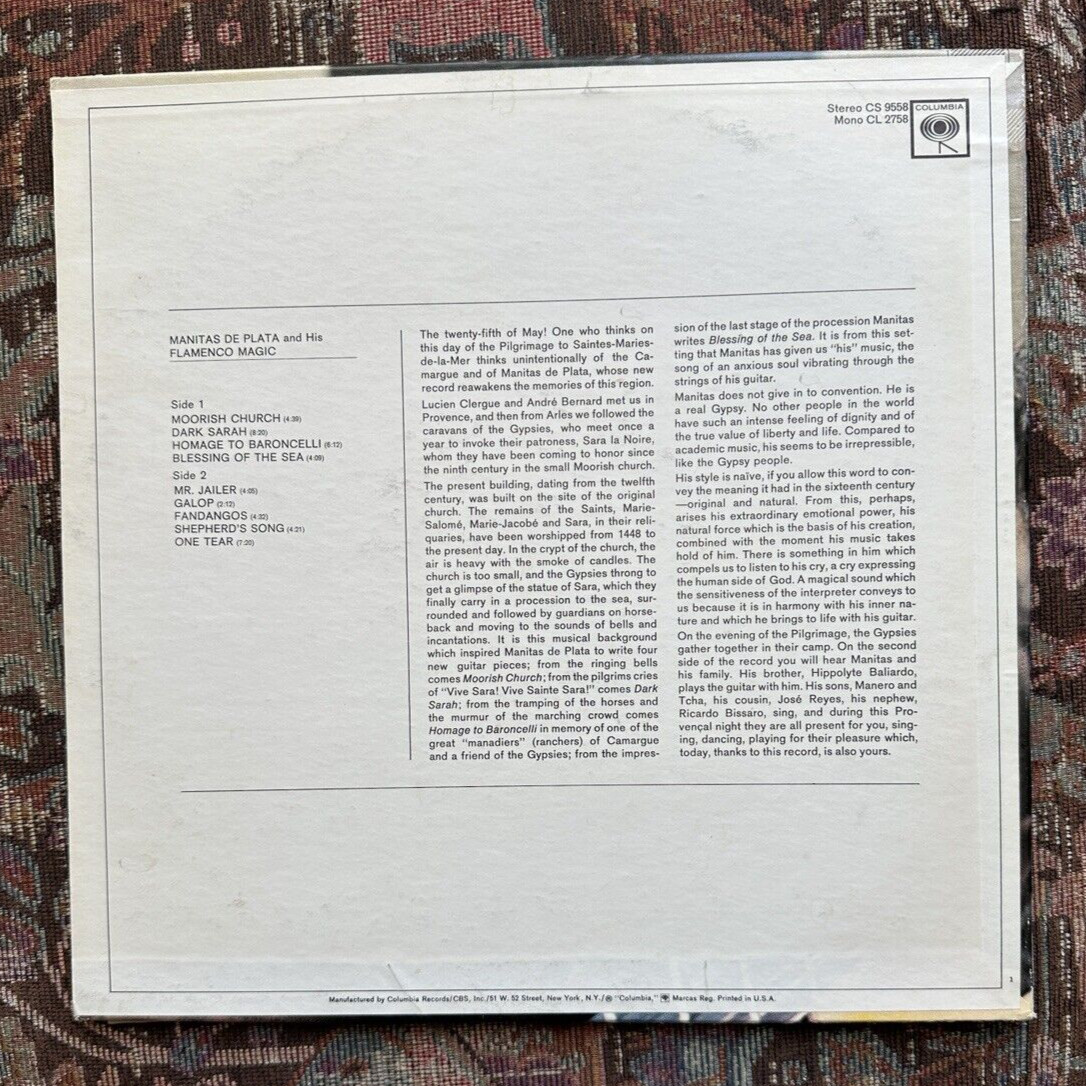 Manitas De Plata and His Flamenco Magic - CS 9558 - Image 5