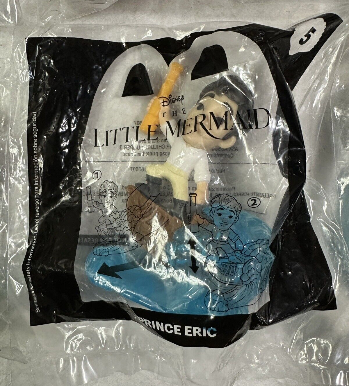 SIX (6) NEW McDonald’s Happy Meal Toys - Ariel, Prince Eric, Cap. Marvel, Cosmo - Image 6
