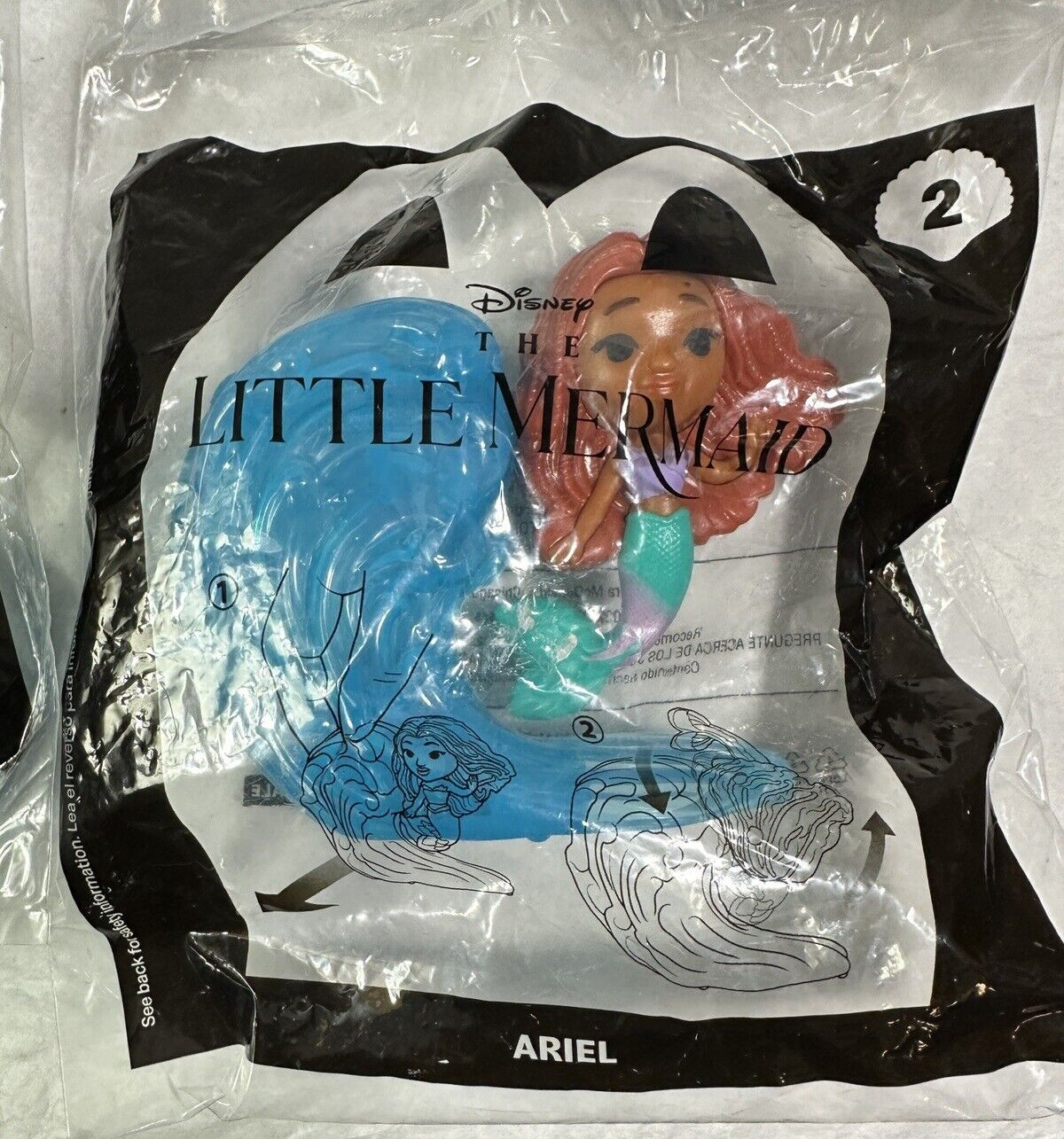 SIX (6) NEW McDonald’s Happy Meal Toys - Ariel, Prince Eric, Cap. Marvel, Cosmo - Image 7