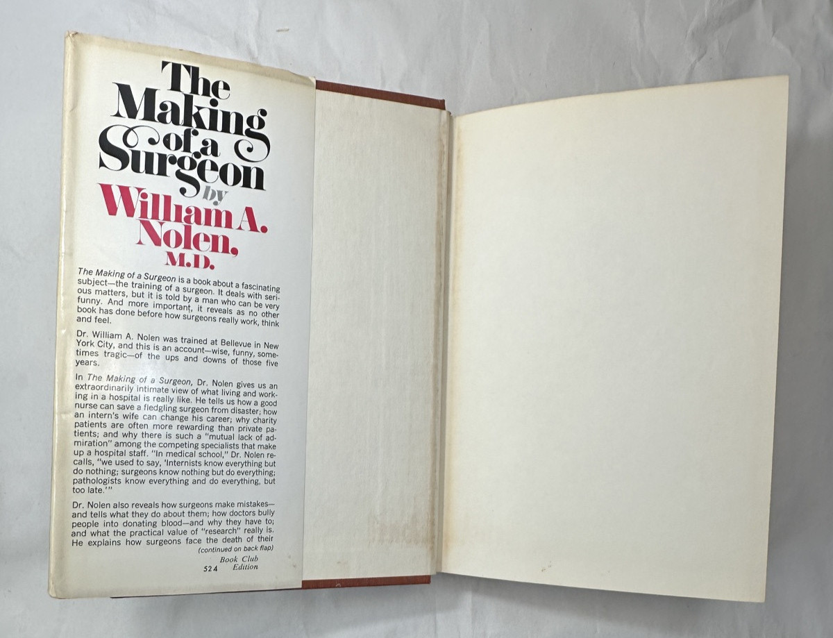 The Making of a Surgeon - Hardcover / DJ - William A Nolen, MD - Image 5