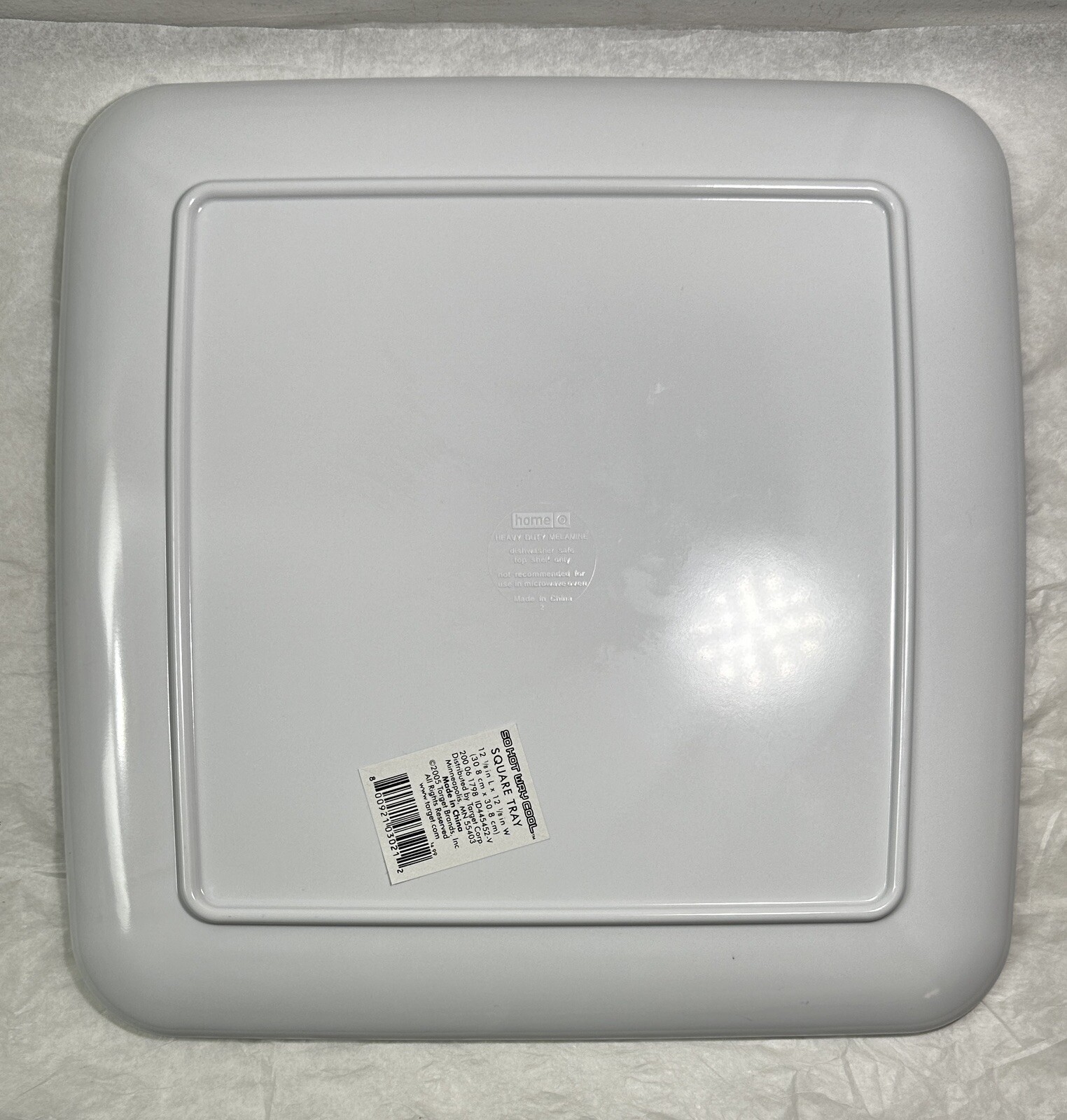 Melamine 12" Square Serving Tray - So Hot Way Cool - Brand New - Image 2
