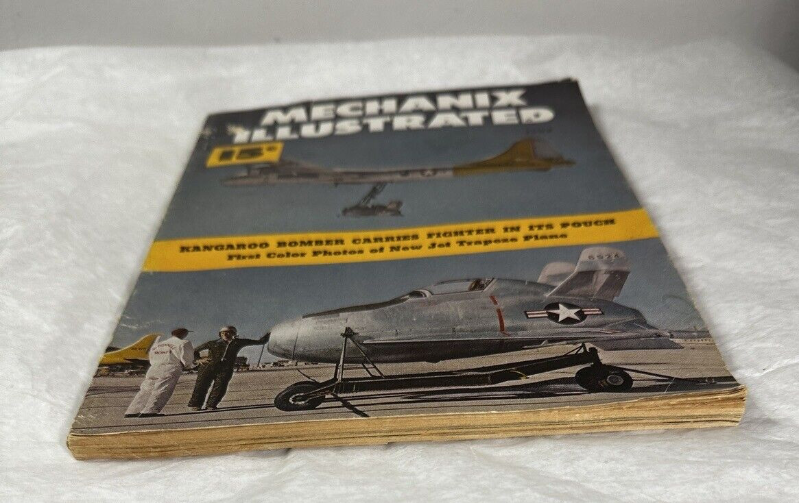 Mechanix Illustrated June 1949 - Kangaroo Bomber Carries Fighter in its Pouch - Image 1