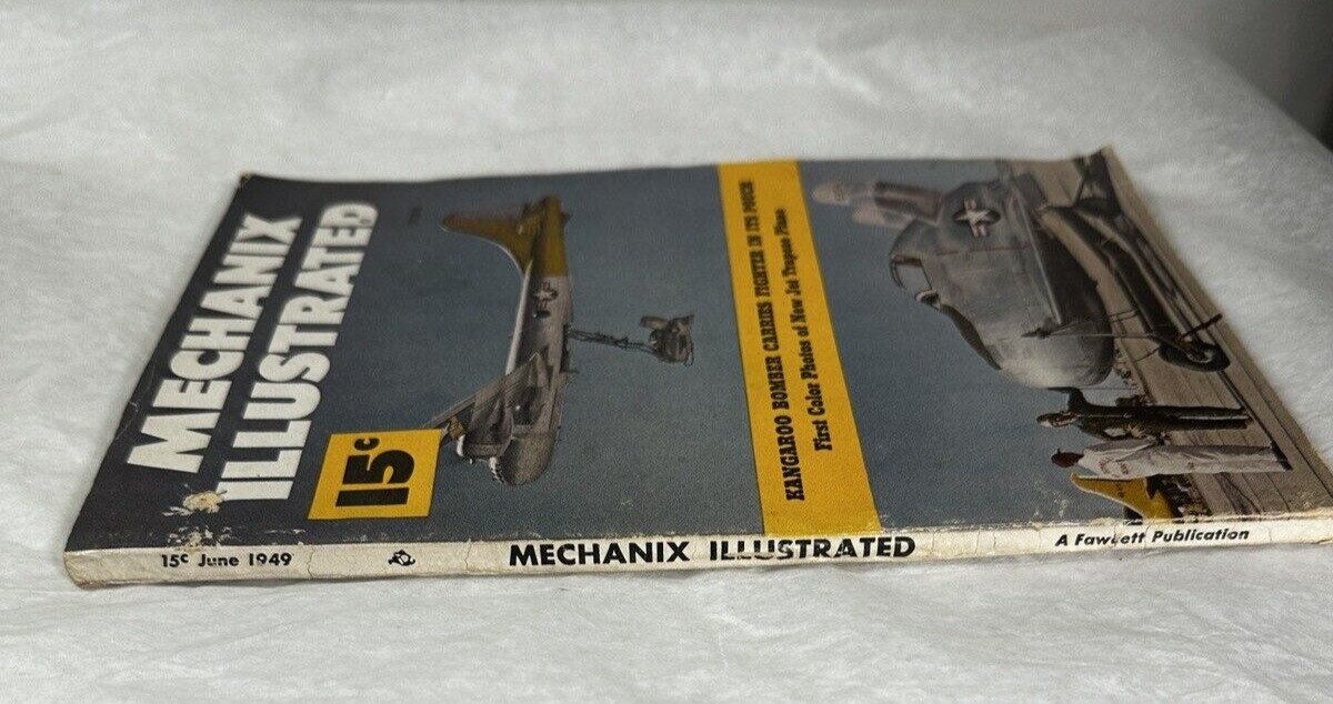 Mechanix Illustrated June 1949 - Kangaroo Bomber Carries Fighter in its Pouch - Image 2