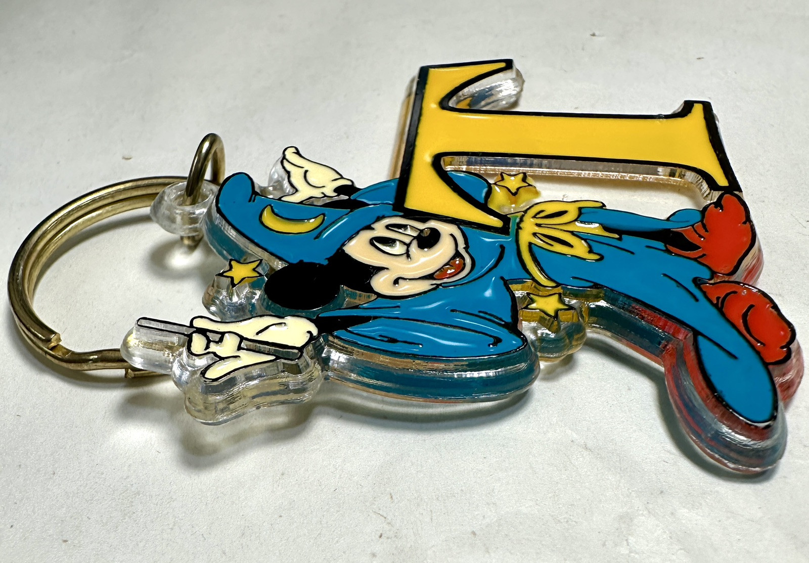 Mickey Mouse Fantasia Disney Keychain - Letter "T" - Image 2