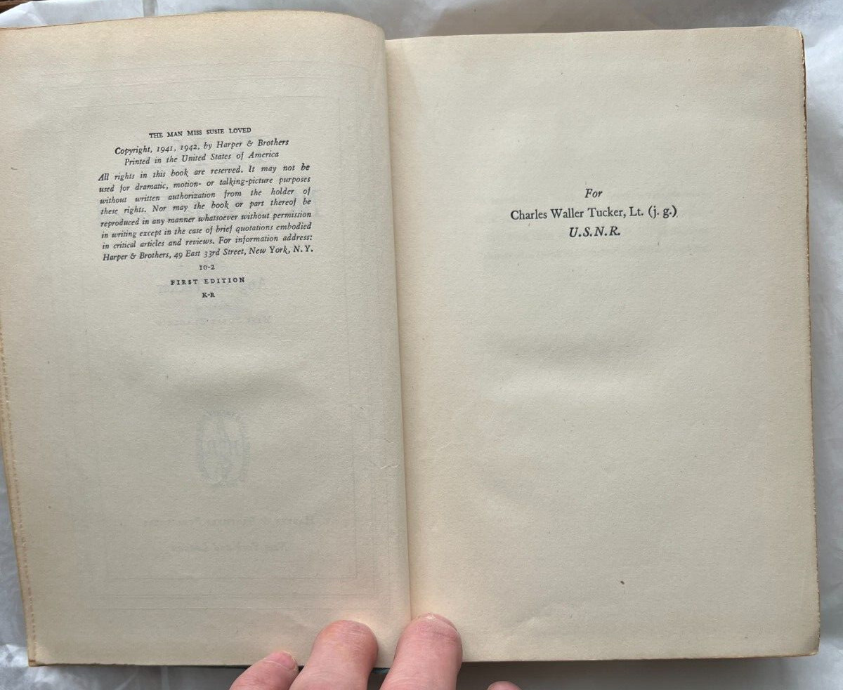 The Man Miss Susie Loved by Augusta Tucker (hc 1942) - Image 3