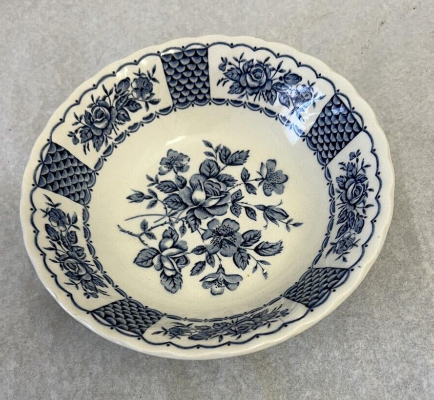 Myott Staffor Melody Ironstone England 1982 Blue 6 1/4" Cereal Bowl - Image 2