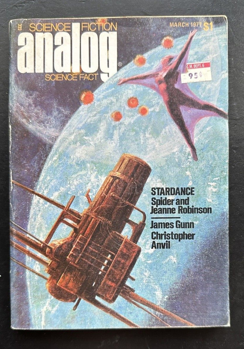 Analog Magazine March 1977 Spider Robinson James Gunn Christopher Anvil
