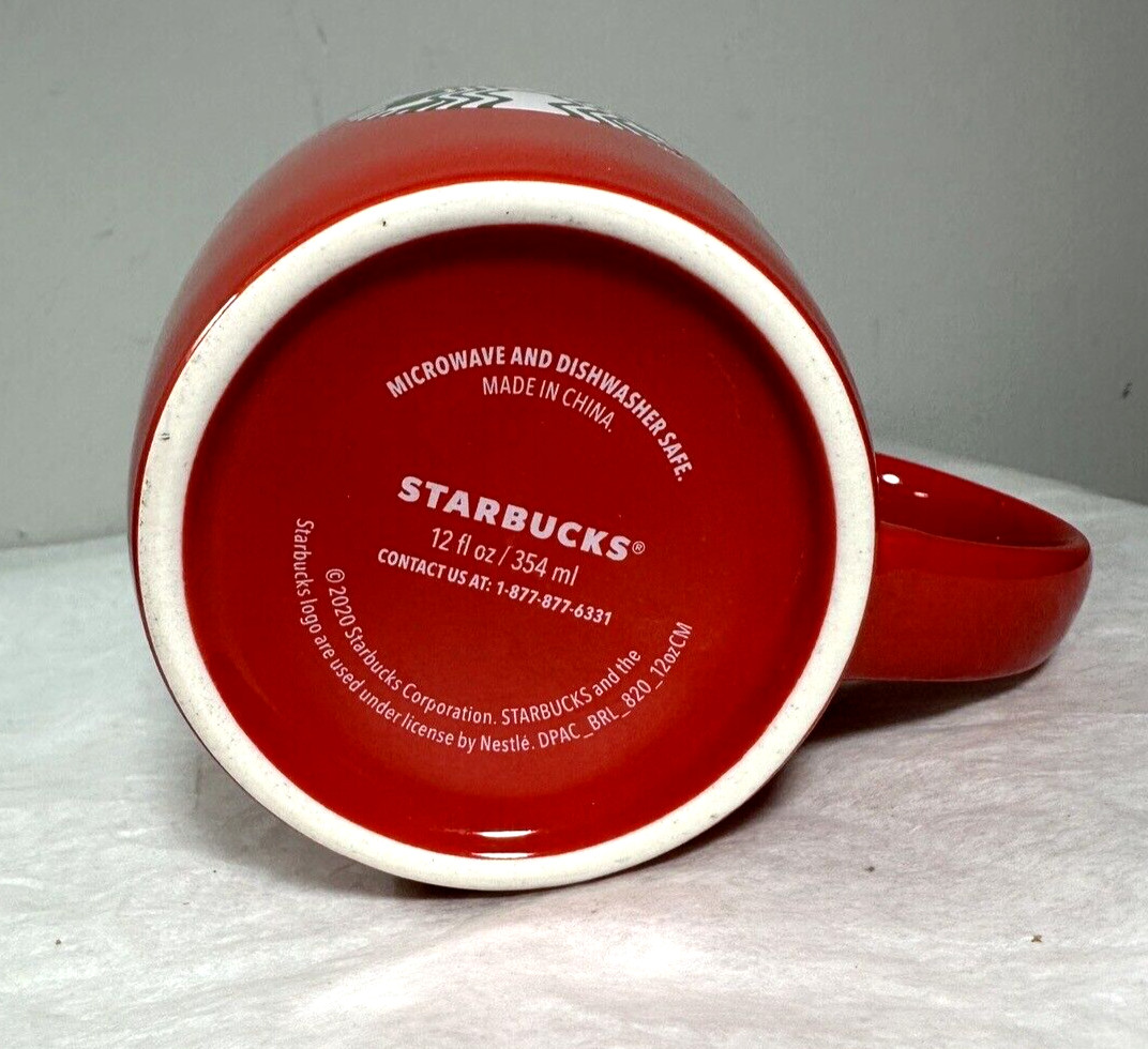 Starbucks Red Holiday Christmas Ceramic Mug Coffee Cup - Image 5