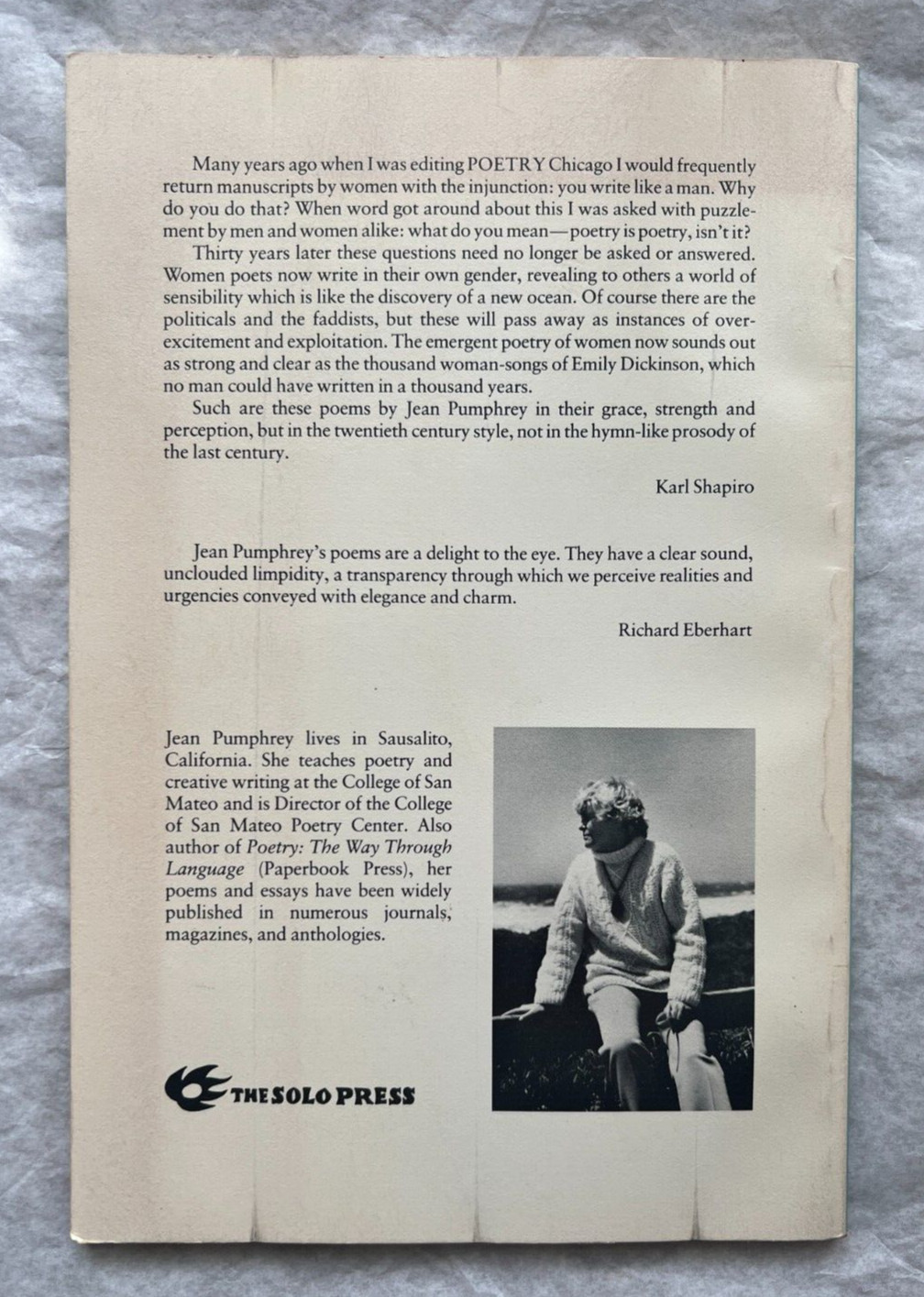 Sheltered at the Edge by Jean Pumphrey - 1981 - Signed with Dedication - Image 3