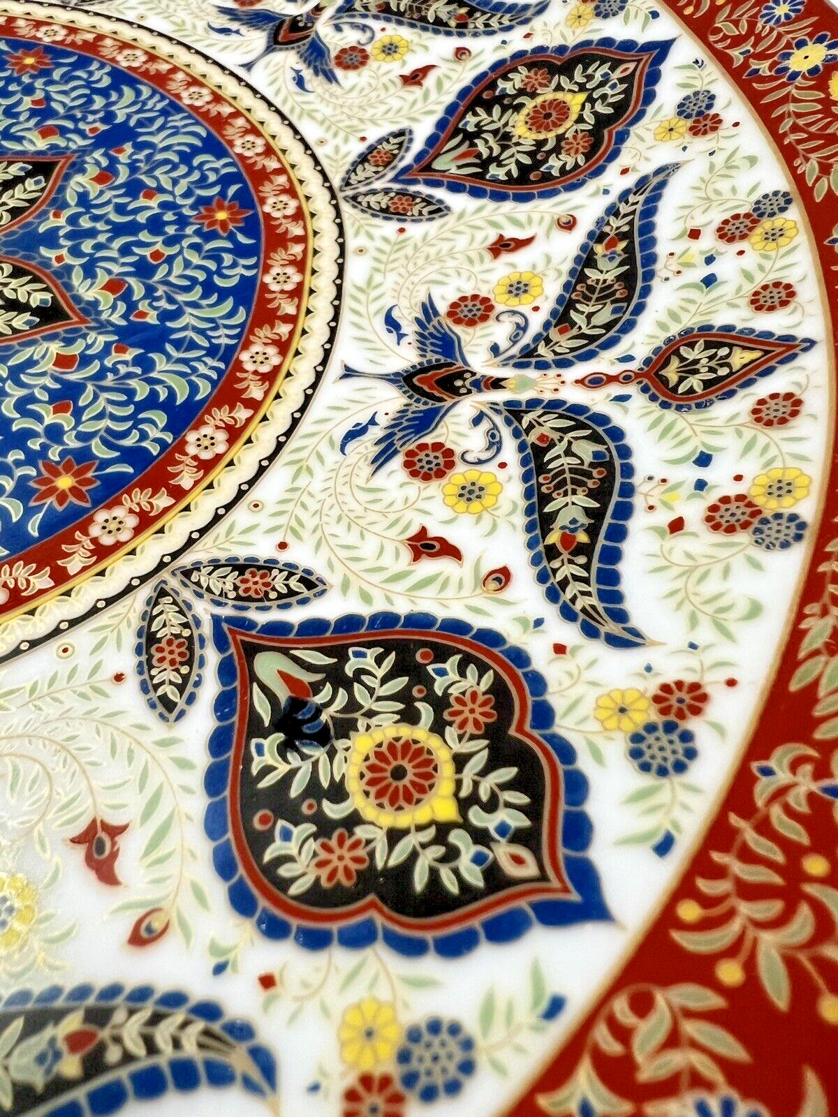 Chinese Porcelain Plate - 10" - Mideastern Motifs - Image 1