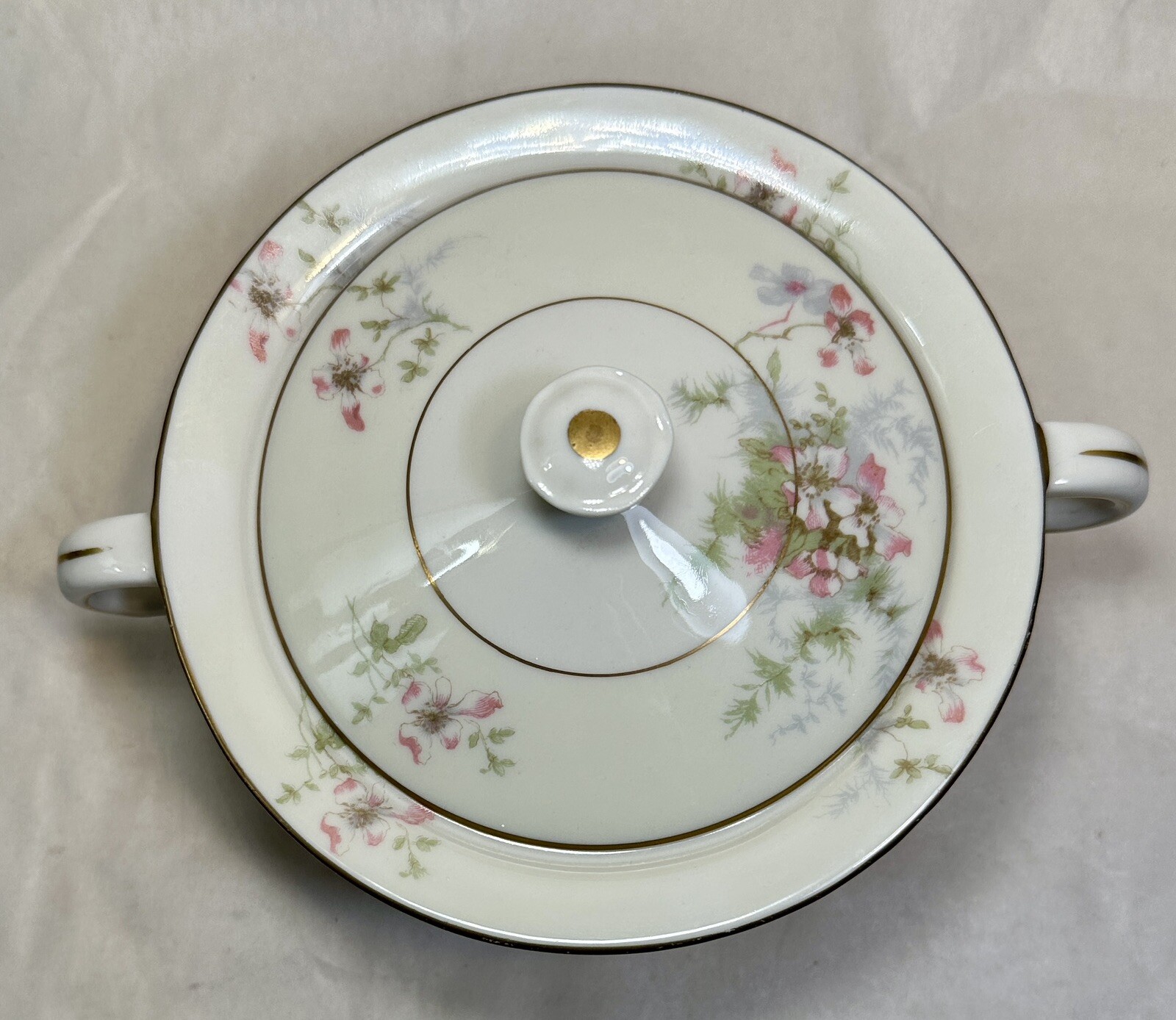 Theodore Haviland Apple Blossom Sugar Bowl and Lid - Immaculate - Image 10