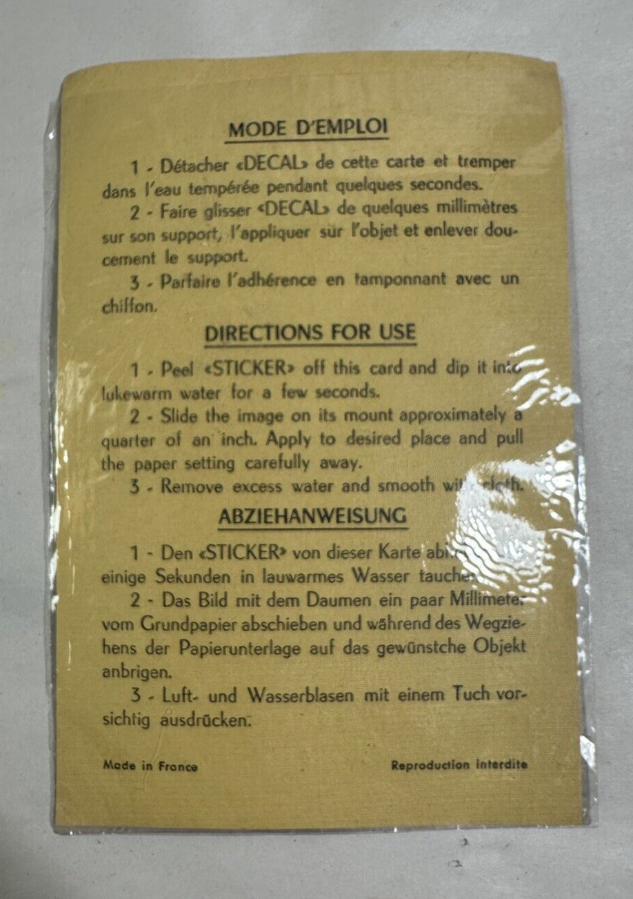 Arc de Triomphe - Paris "La Ville-Lumière” - Vintage 1975 Decal - Image 2