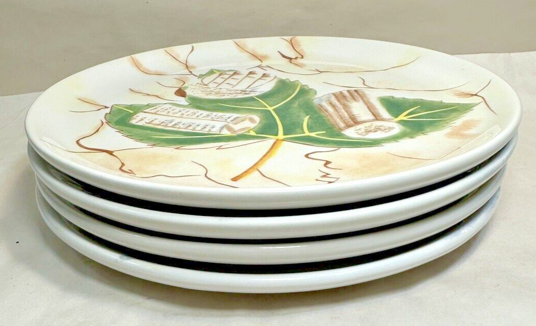 Set of Four Mikasa Fromage Canape Plates - Cheese Designs - New With Tags - Image 1
