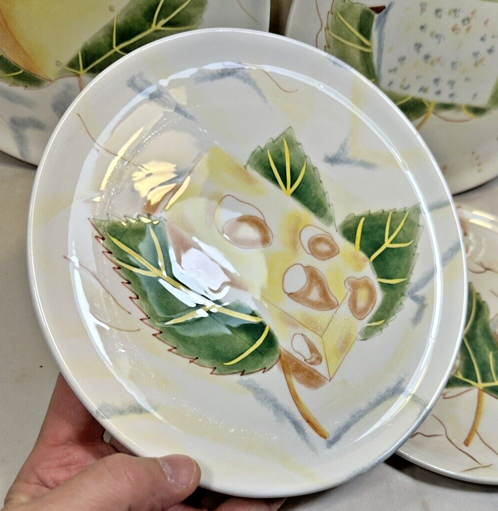 Set of Four Mikasa Fromage Canape Plates - Cheese Designs - New With Tags - Image 3