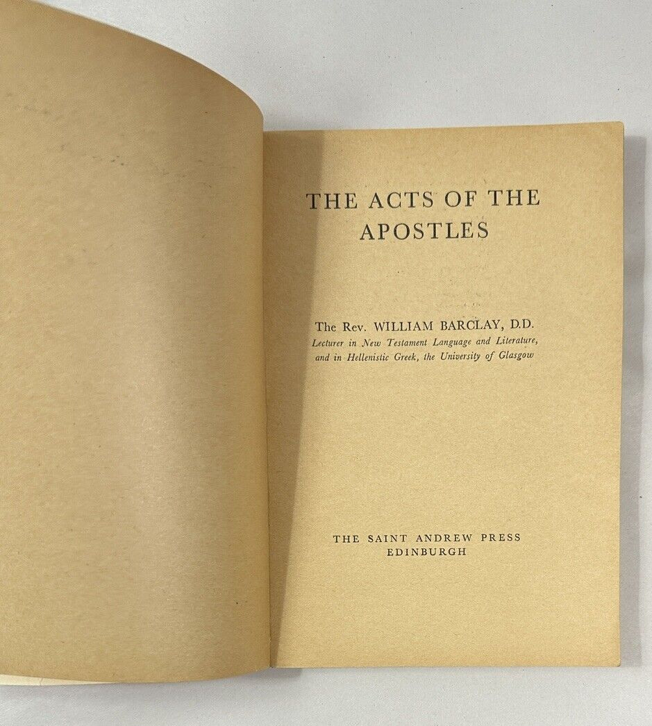 The Acts of the Apostles - William Barclay - 1962 - UK edition - Image 2