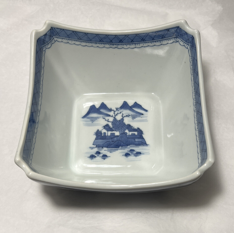 Chinese Blue & White Bowl 6.5 inches by 3 inches - Image 1