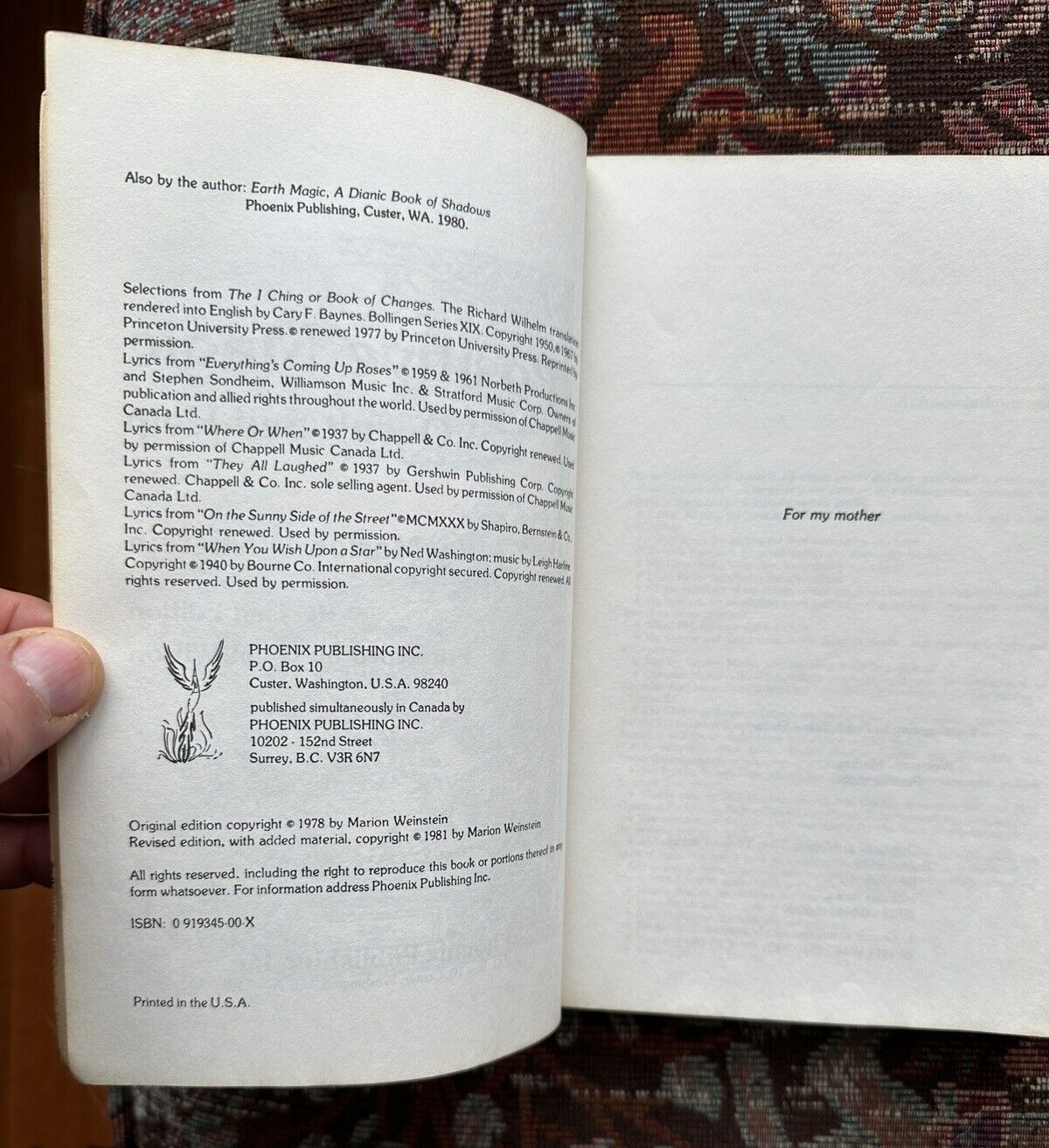 Positive Magic - Occult Self-Help - Marion Weinstein - Image 3