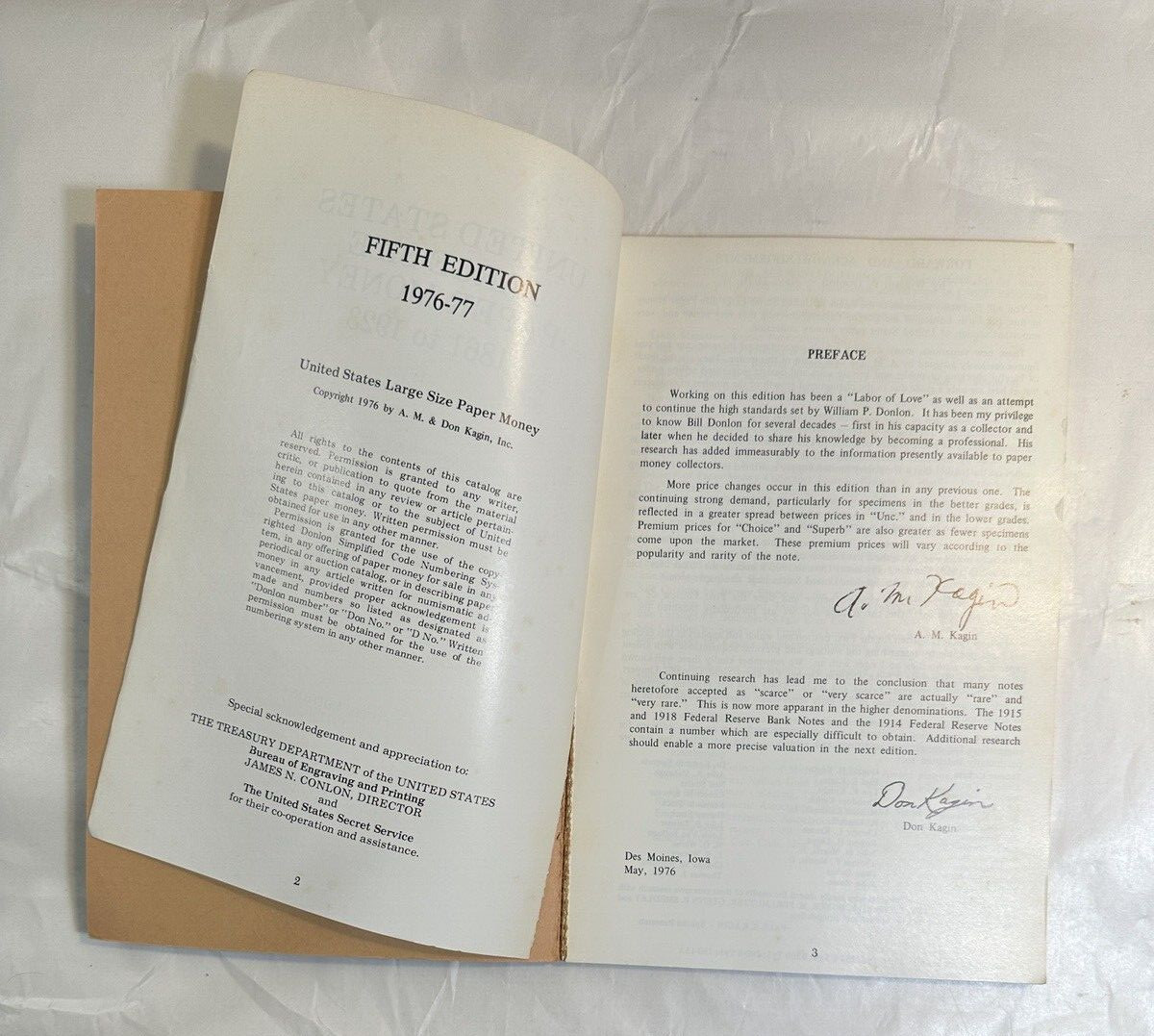 United States Large Size Paper Money 1861 to 1923 - Donlon Catalog, 5th Edition - Image 2