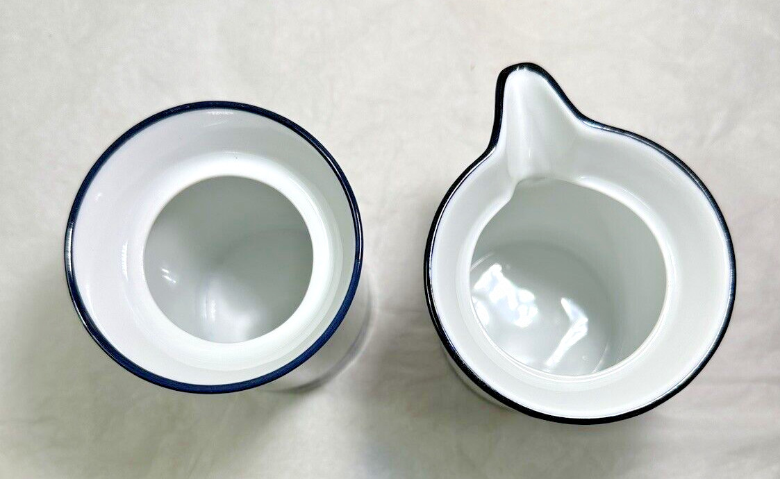 Dansk Concerto Allegro Portugal Blue Creamer Sugar Bowl 3 3/4" - No Lids - Image 1