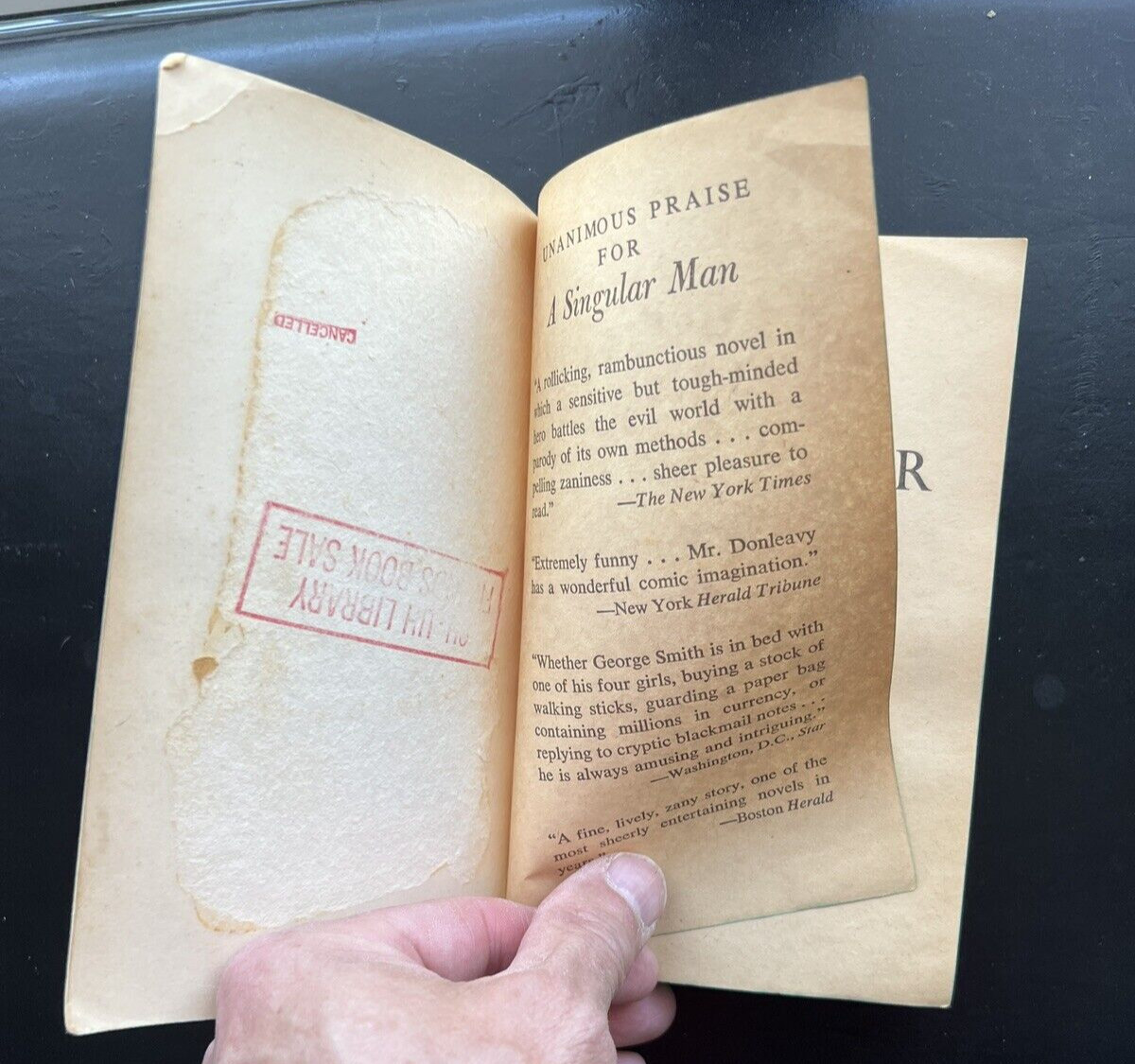 J P DONLEAVY A Singular Man 1968 - Image 1