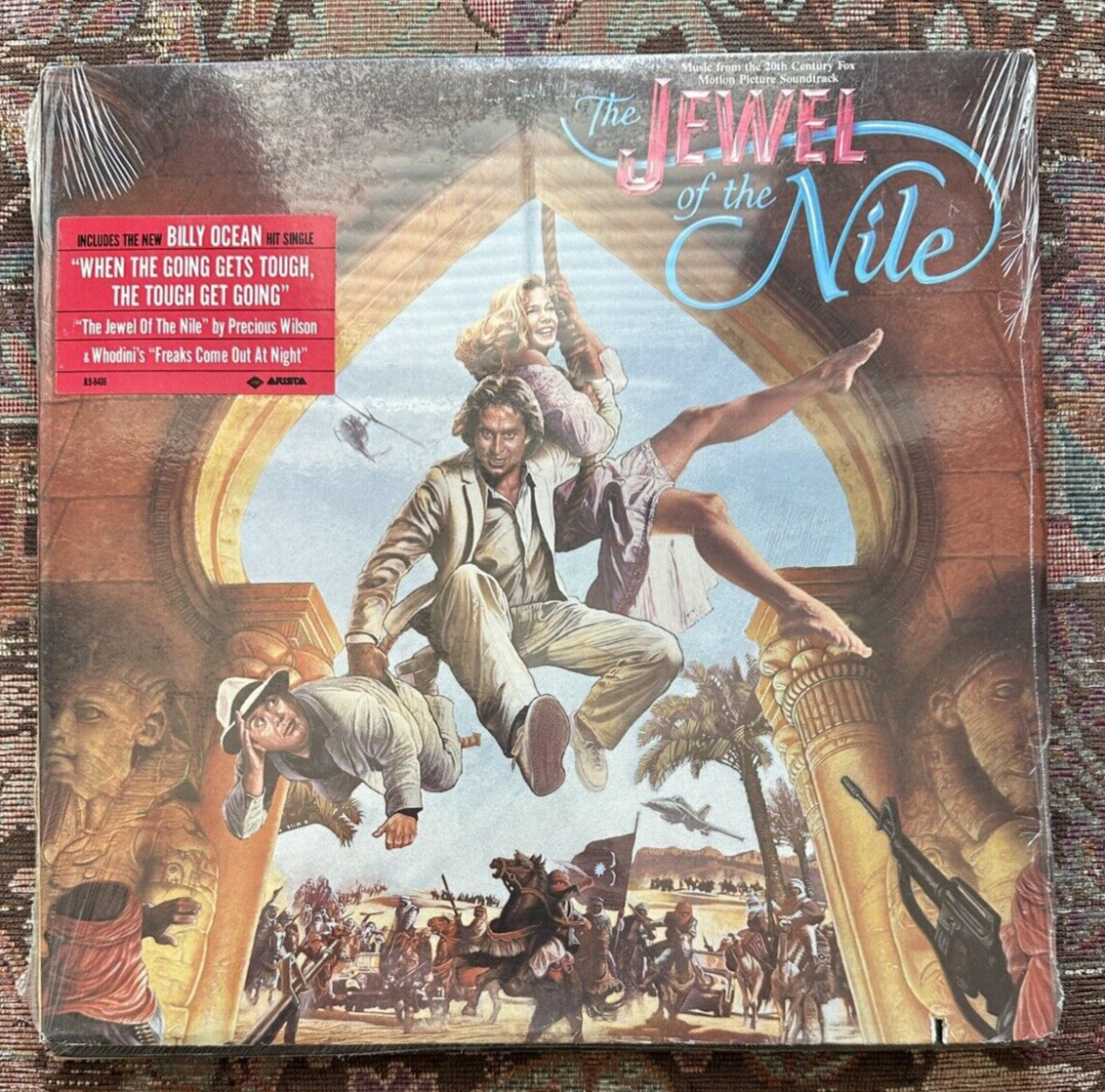SEALED: The Jewel of the Nile Soundtrack Vinyl LP 1985 Arista Records JL98406